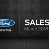 Ford Sales March 2018