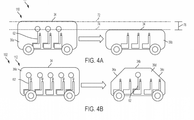 GM transforming car patent