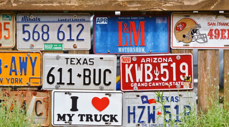 Front license plates