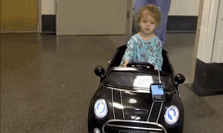 Kids in Hospital Driving Remote Cars