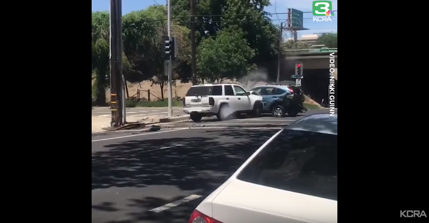 Man Jumps on Vehicle He Rammed into During Road Rage Incident in ...