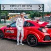 Bertrand Baguette & the Honda Civic Type R at Spa