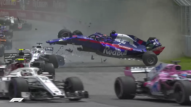 Hartley Crashes at 2018 Canadian GP