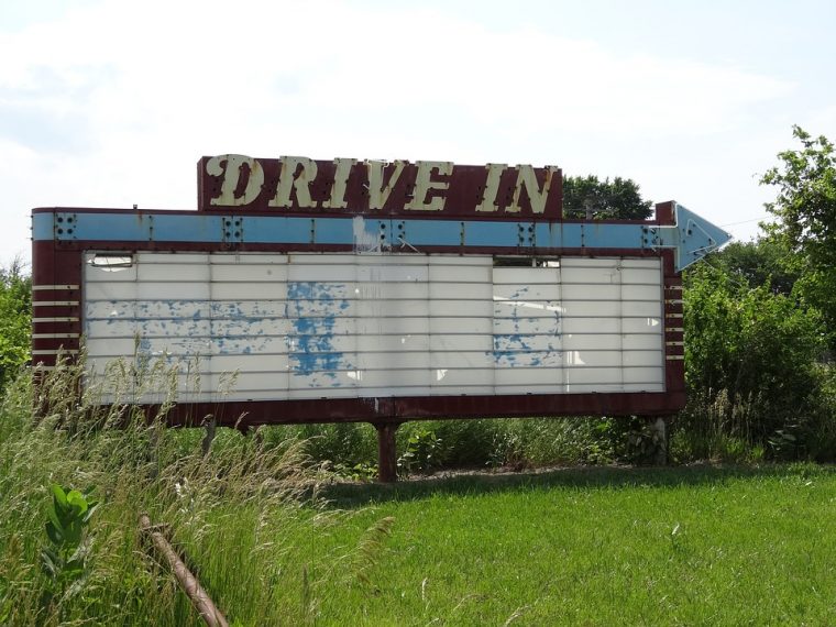 Old Drive-In Theater Sign