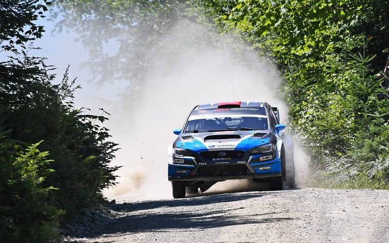 David Higgins at 2018 New England Forest Rally