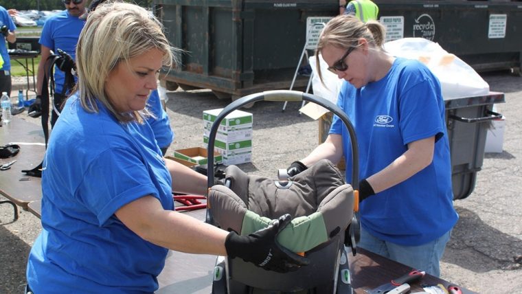 Ford Recycling Day Car Seats