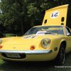 1970 Lotus Europa yellow classic car exterior Dayton british car show