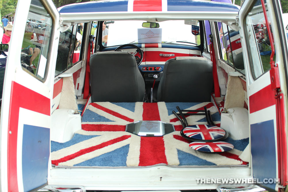 1975 MINI Cooper Clubman estate with custom Union Jack interior