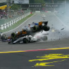 First corner crash at 2018 Belgian Grand Prix