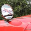 British car mirror hood fender red classic