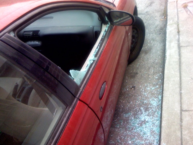 Broken Car Window