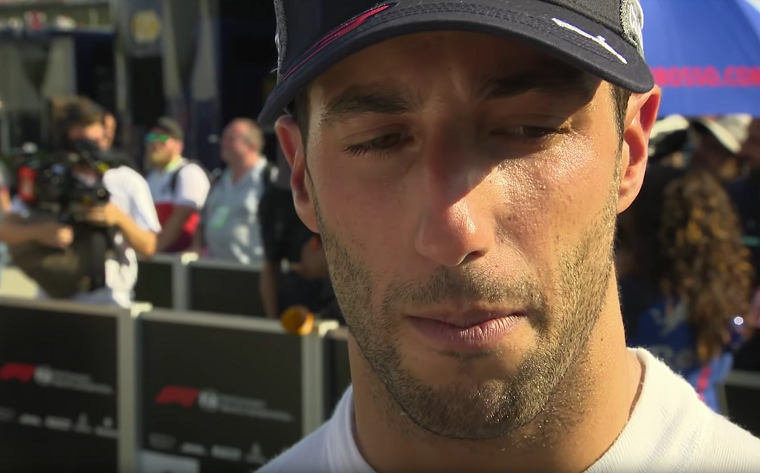 Daniel Ricciardo interviewed