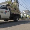 Domino's Paving for Pizza in Wilkes-Barre Pennsylvania filling potholes