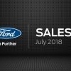 Ford sales July 2018