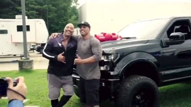 The Rock Surprises His Stunt Double With A New Ford F 150