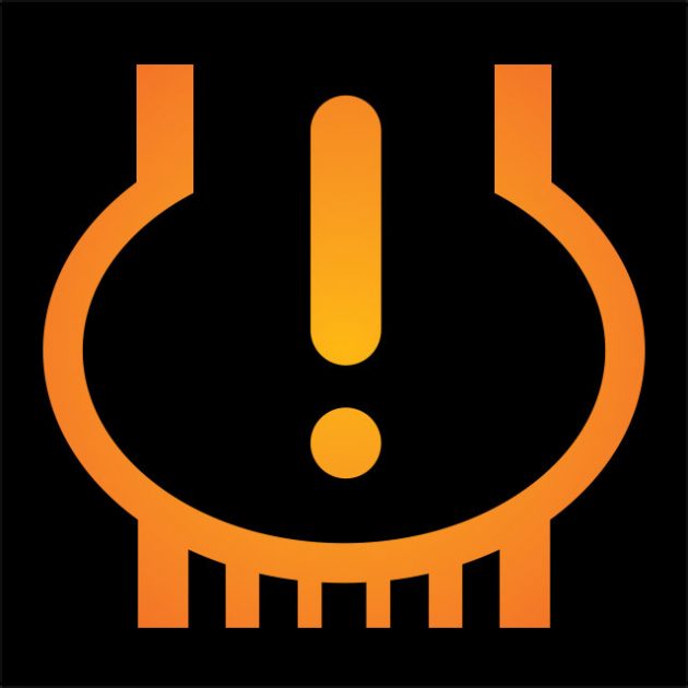 Tire pressure warning light