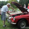 visitor spectator fans 2018 British Car show browsing cruise men