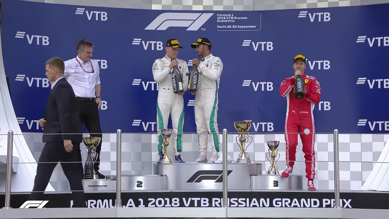 2018 Russian GP Podium