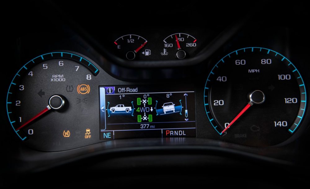 Chevrolet Colorado gauges