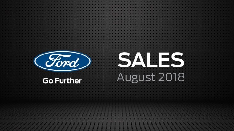 Ford August 2018 sales