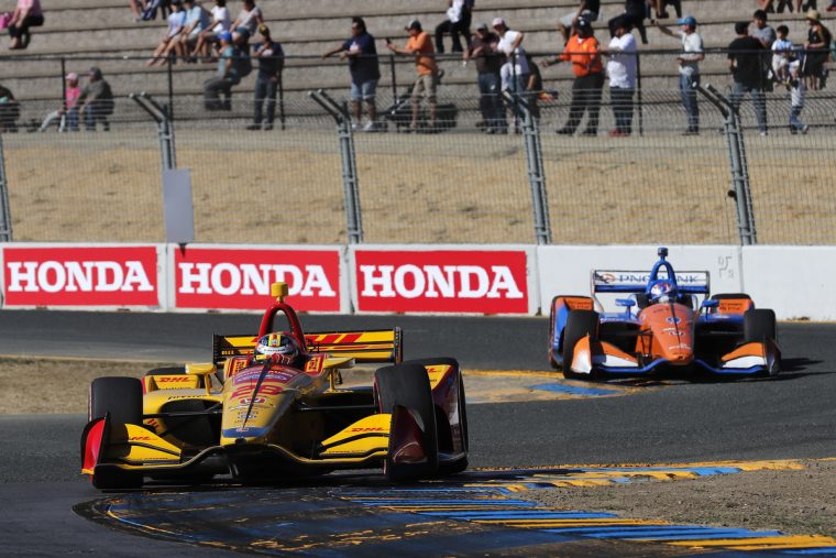 Hunter-Reay Leading at Sonoma