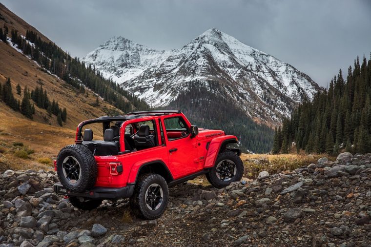 2018 jeep wrangler rubicon red soft top