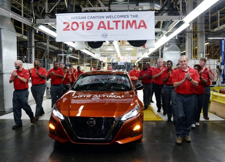 Canton Mississippi production begins of 2019 Nissan Altima