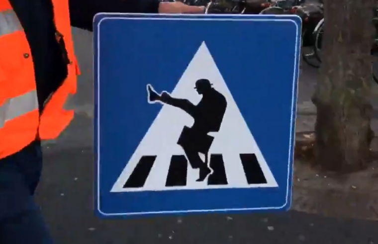 Silly Walk crossing 