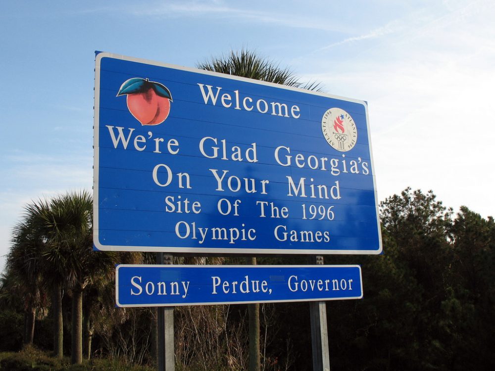 georgia welcome sign
