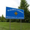 louisiana state welcome sign