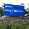 welcome to michigan sign