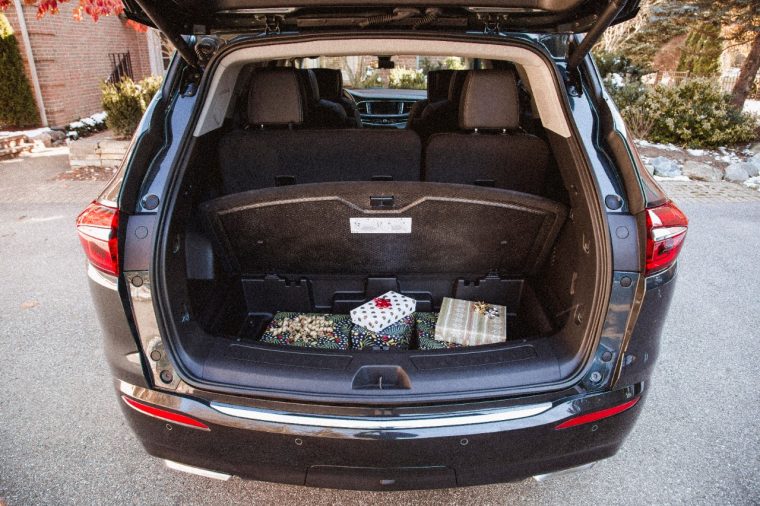 Hiding spots for presents in a Buick Enclave 