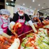 GM Korea CEO Kaher Kazem making kimchi