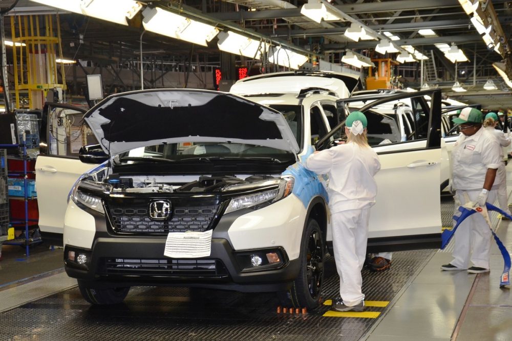 2019 honda passport production underway in alabama the news wheel 2019 honda passport production underway