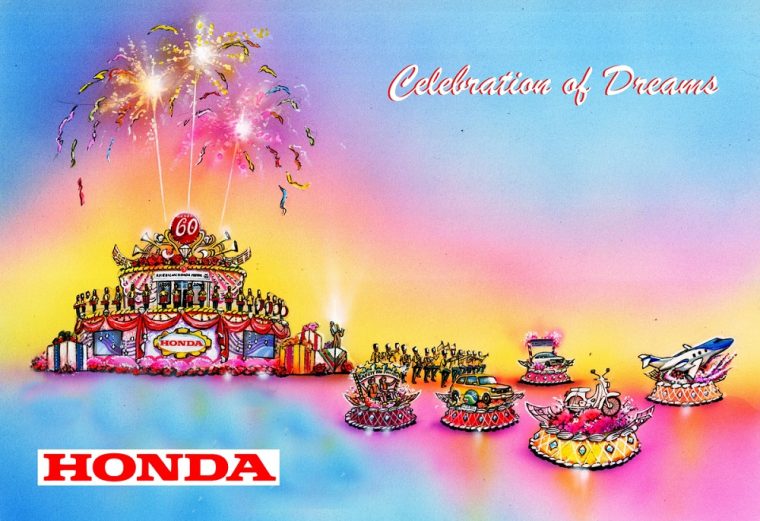 2019 Rose Parade Honda Celebration of Dreams float rendering