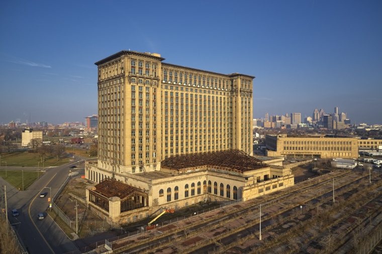 Construction Underway at Michigan Central Station