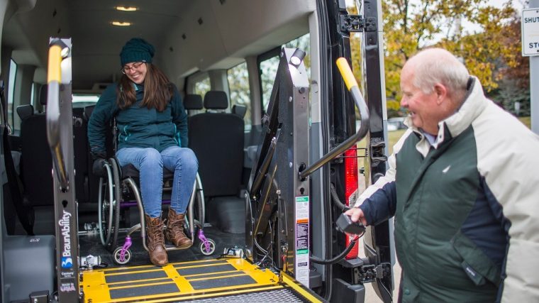 Ford Adds Wheelchair Lift to Employee Shuttle Service