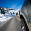 car on road in winter