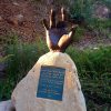 jerry garcia hand statue santa barbara bowl california