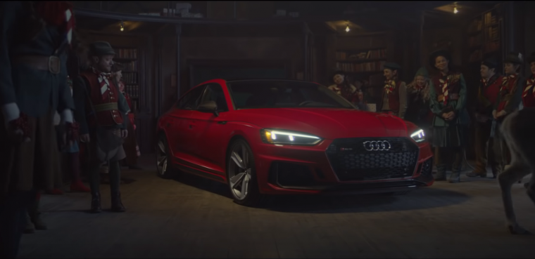 santa audi rs5 sportback commercial