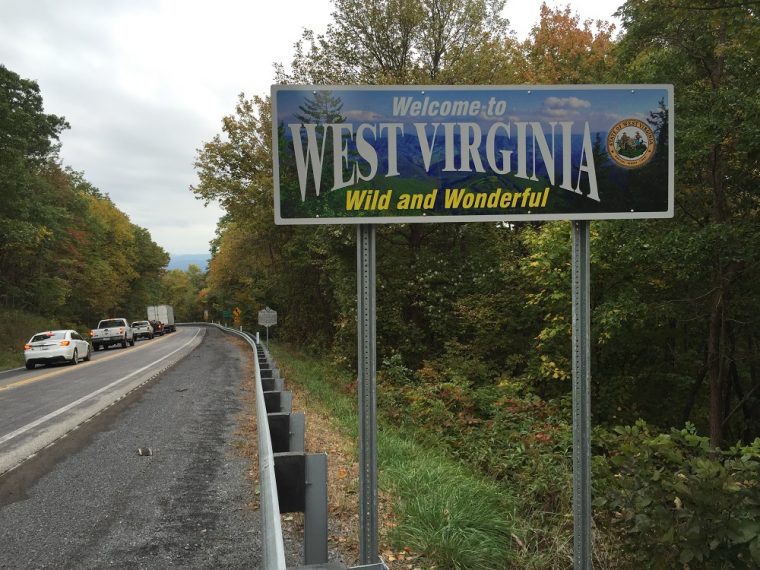 west virginia welcome sign