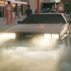 Famous movie cars in Wal-Mart commercial vehicles DeLorean Back to the Future