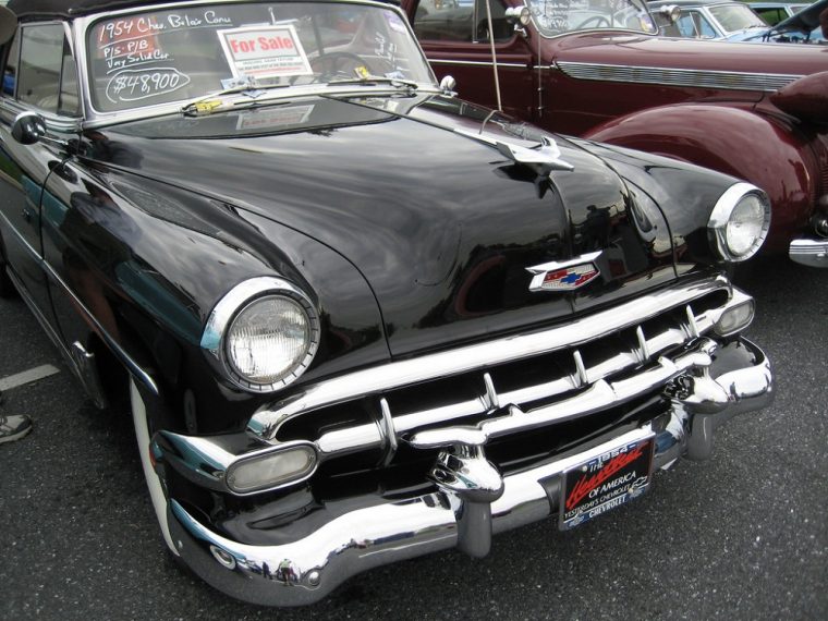 black convertible chevy bel-air for sale