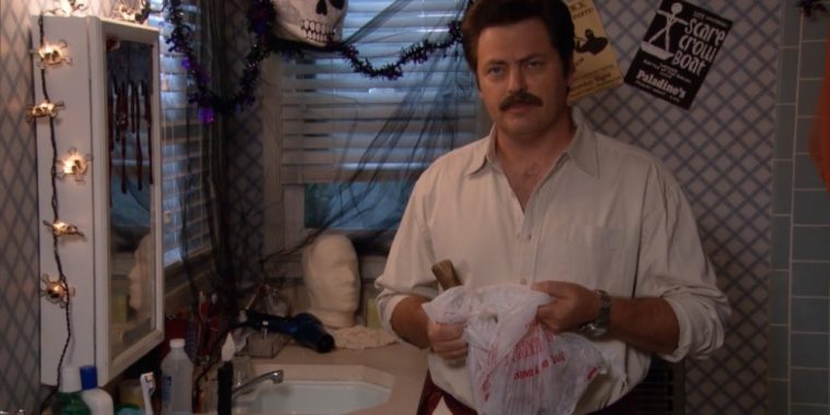 ron swanson parks and rec tool box