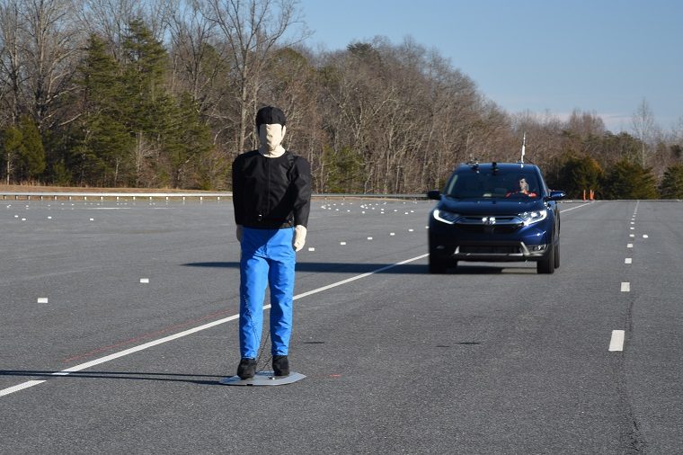 Honda CR-V Pedestrian Detection Testing