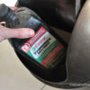 Proper disposal of car fluids oil engine waste trash throw away