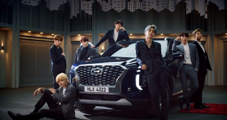 BTS 2020 Hyundai Palisade collaboration YouTube video