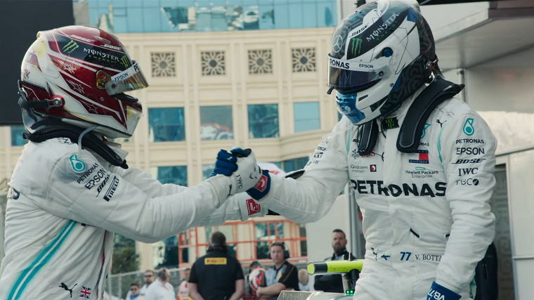 Hamilton and Bottas