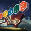 Google Doodles involving cars drivers vehicles automobiles drive-in movie theater