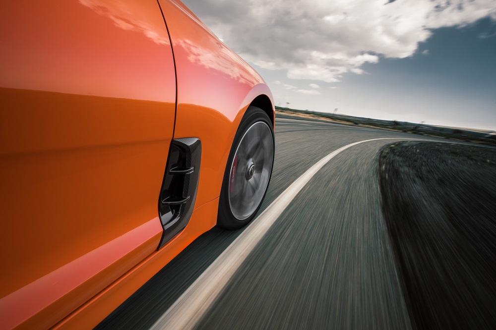 Limited Edition Kia Stinger GTS orange